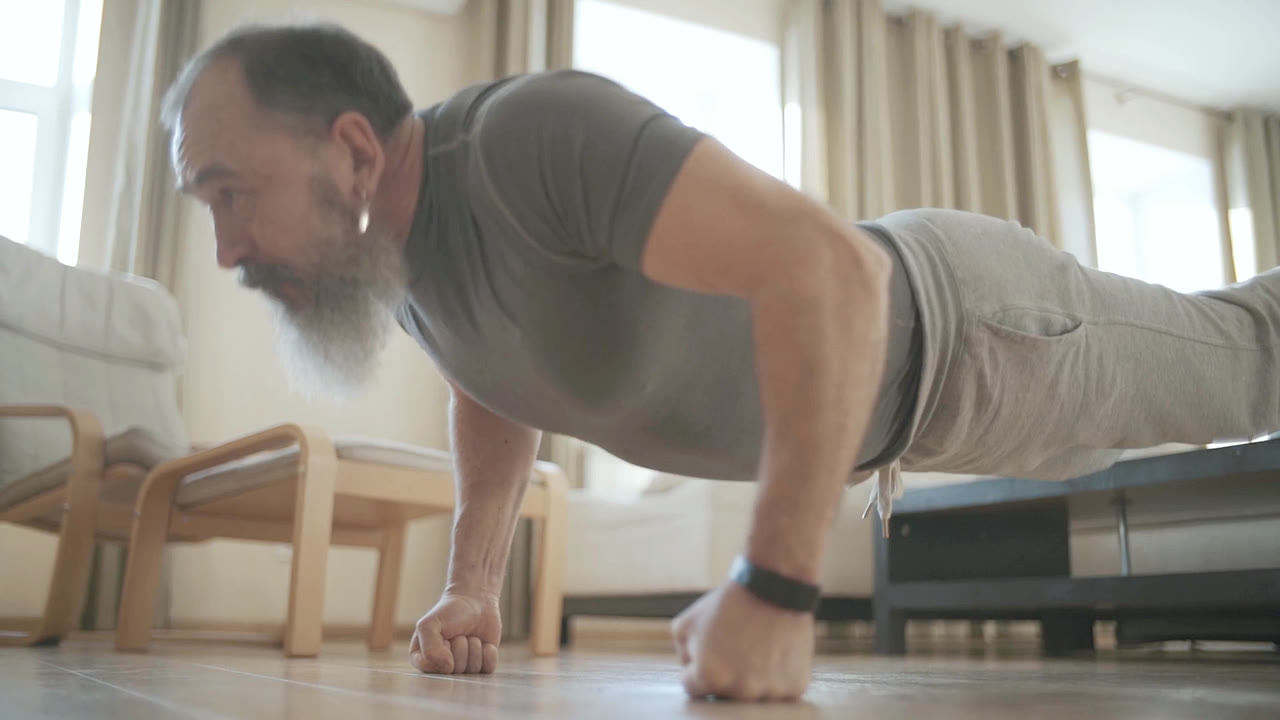 Push-up demonstration